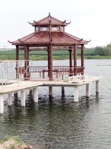 防腐木涼亭